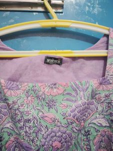 Anahata Floral Print Peplum Top