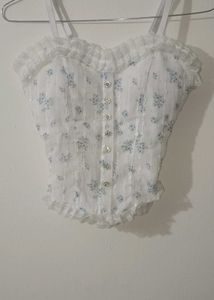 White Corset Top
