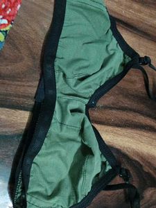 Green Cotton Bra