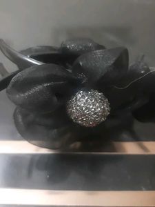 Black Floral Hair Accessory