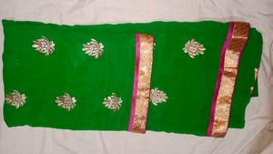 Elegant Green Saree