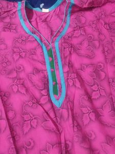 Leaf Print Purple Kurti 🟣💜