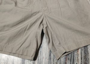 BEIGE COTTON SHORTS