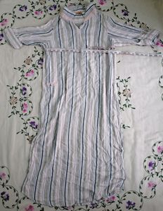 White Knee-Length Kurta