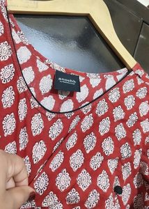 Rust Color Cotton Kurti For Girl Or Woman 42 Bust