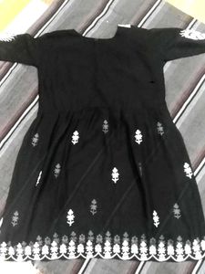 Black Embroidered Dress