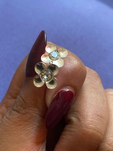 Silver Flower Earrings