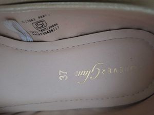 Gold Ballet Flats with Bow