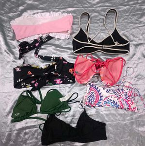 Bundle Of 7 Womens Imported Bikini Tops