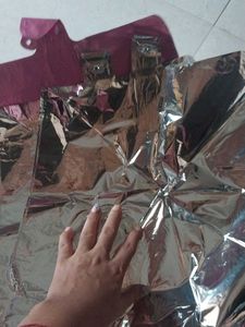 Silver Metallic Fabric