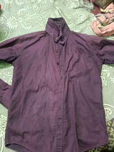 Men's Casual Purple Shirt