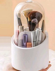 Rotating Makeup Brush Organizer