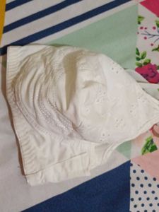 White Embroidered Comfort Bra