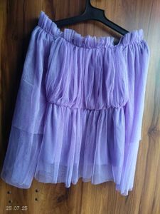 Purple Off-Shoulder Top