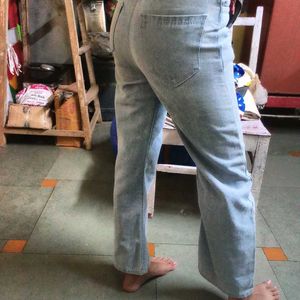 Light Wash Wide Leg Jeans