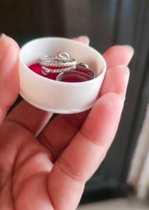 like new Unique Silver Tone Rings