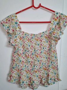 Floral Smocked Top