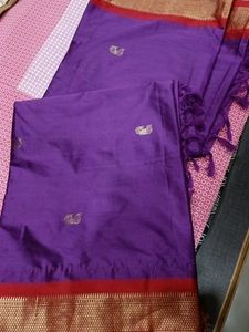 Purple Silk Saree