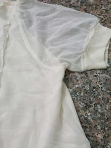 Elegant White Ruffle Top
