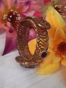 Vintage Red Jewel Cuff Bracelet