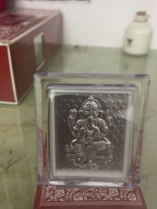 999 Pure  Silver Ganesha Showpiece