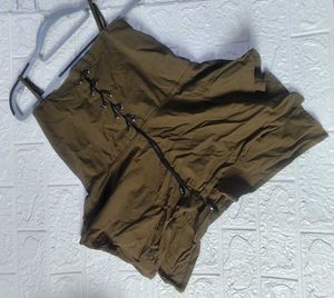 Olive Stripe Tank Top
