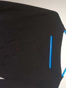 Elegant Black Button-Down Top