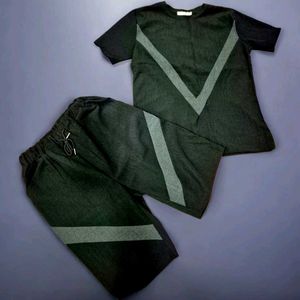 Black Coord Set – Half Sleeve Shirt & Shorts