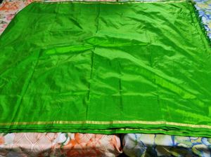Leaf Green Silk Saree