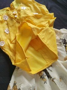 NEW Top And Skirt Yellow