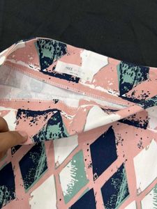 Patterned Mini Skirt