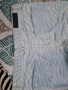 REU Zebra Print Jeans