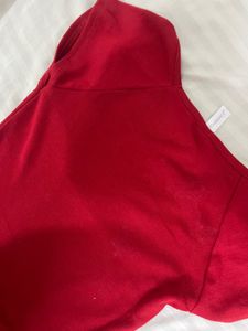 Red Square neck  Top