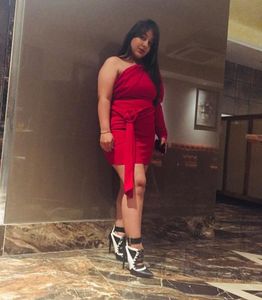 Red One-Shoulder Mini Dress