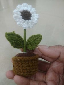 Crochet Flower Pot ( Medium)