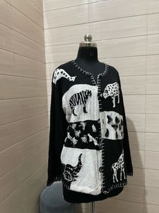 Unique Animal Print Cardigan