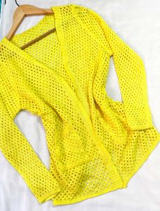 Pinterest Crochet Yellow Shrug B