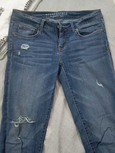 Distressed Denim Jeans