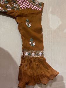 Boho Embroidered Brown Dress