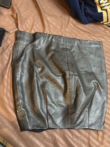 Leather Mini Skirt