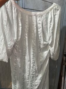 White Embroidered Tunic Dress