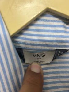 Blue White Strip Shirt For Women