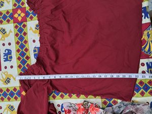 Off Shoulder Applique Work Top