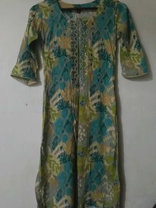 Floral Print Kurta