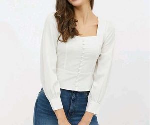 Chic White Long Sleeve Top
