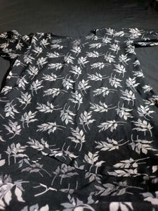 Floral Leaf Print Scarf