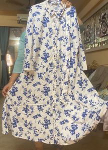 Pure Cotton Long Shirt Dress