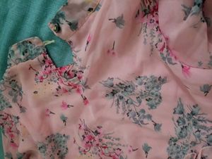 Floral Top with Bell Sleeves