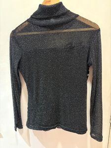 Beautiful Turtleneck Mesh Top