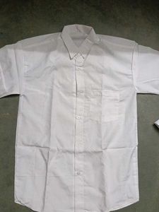 best white pant&amp;shirt combo for students Mens